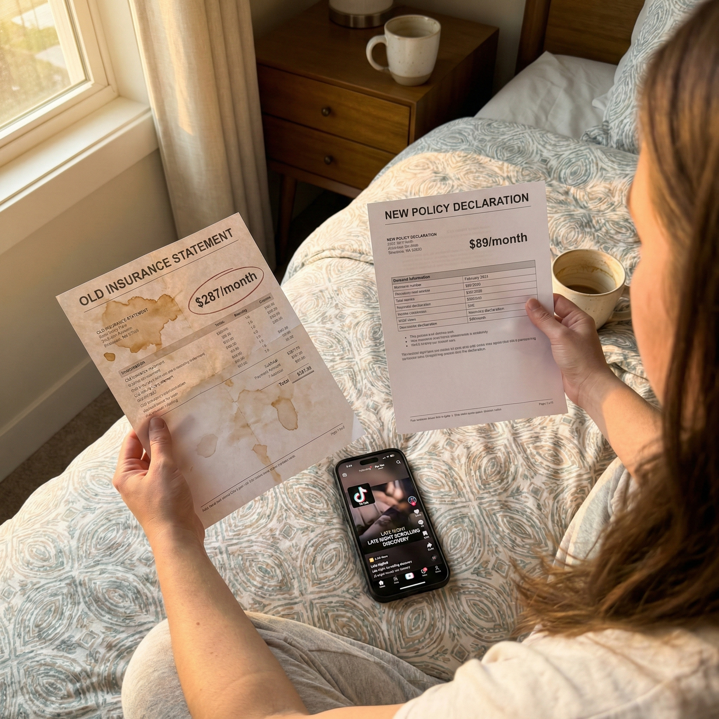 Orthopedic Dog Bed Large 4-Inch Memory Foam – Waterproof, Washable Cover (Grey)